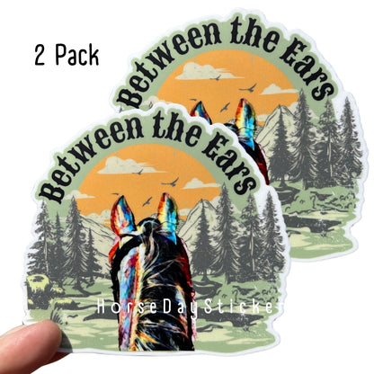 Horse sticker pack, 2 between the ears stickers