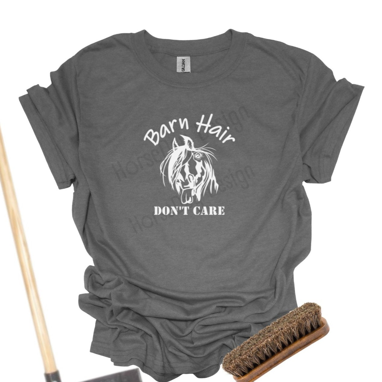 Barn hair don't care horse shirt funny horse girl t shirt