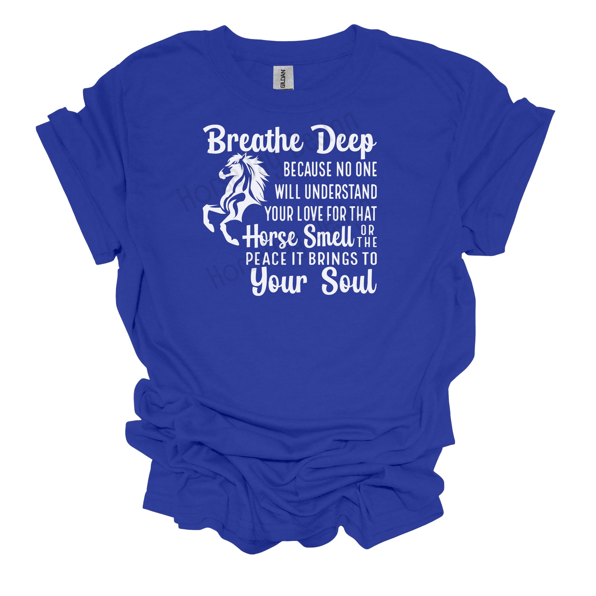 Horse T shirt, horse gift, breathe deep horse gift