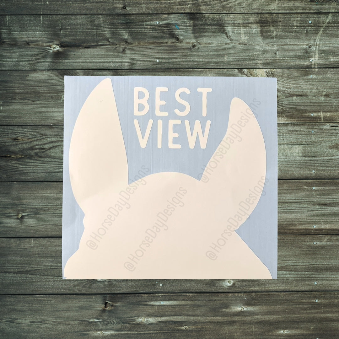 Best view horse ears sticker
