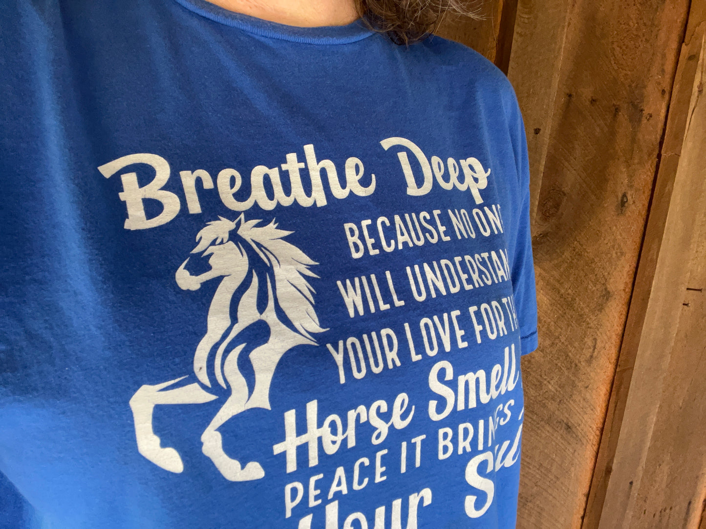 Breathe Deep Horse Shirt Horses Heal your Soul quote Shirt