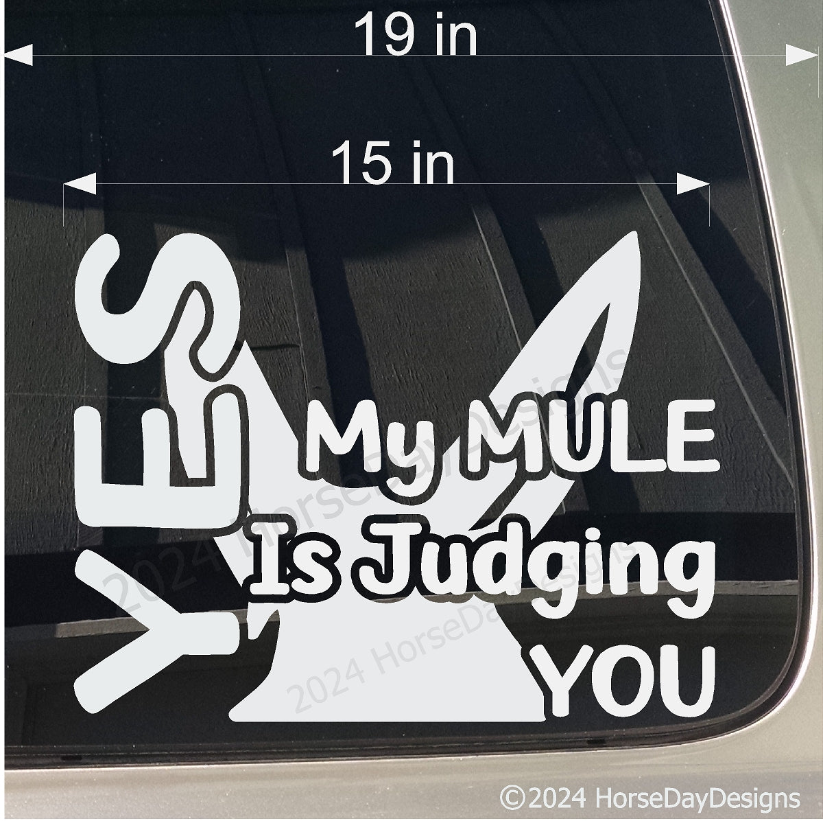 My Mule is Judging You Mule Sticker decal