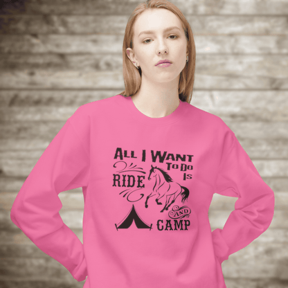 ride and camp horse sweatshirt horse apparel